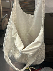 Floral Lace Canvas Tote Bag – Mori Girl Style Shoulder Bag for Spring/Summer