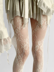 Lace Pantyhose – Hot Jacquard Mesh Tights in Melad Color Tone Stockings