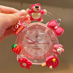Cute Cartoon Kids Alarm Clock – Silent Bedroom Clock for Boys and Girls