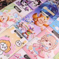 A4 Cartoon File Folder – Cute Student Clipboard & Writing Pad