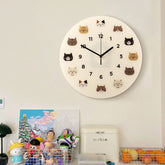 Cute Cartoon Cat Wall Clock – Silent Non-Ticking Quartz Creative Home Decor