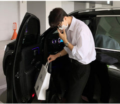 Black Draped Long Sleeve Shirt