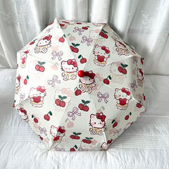 Hello Kitty Automatic Umbrella | Dual-Purpose UV Protection & Rain Shield, Cute & Stylish