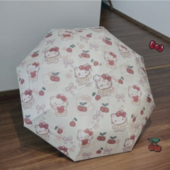Hello Kitty Automatic Umbrella | Dual-Purpose UV Protection & Rain Shield, Cute & Stylish