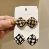 Textured Retro Stud Earrings – Elegant Metal Earrings