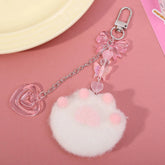 Handmade Plush Gubun Keychain & Phone Charm - Original Beaded Acrylic Chain, Sweet Jewelry for Card Albums