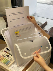 High-Capacity A4 File Folder - Vertical Accordion Document Bag for Papers