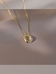 Minimal Geometric Collarbone Necklace for Women, Light Luxury Design Chain