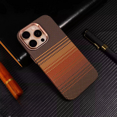 Magnetic Kevlar Texture Phone Case – Luminous Galaxy Design with Strong Magnetic Suction