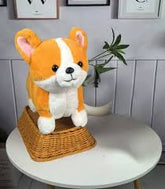 Adorable Fluffy Corgi Dog Plush Toy