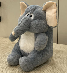 Grey Stuffed Elephant Plush Animal Soft Toy for Kids