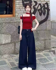 High Waist Wide Leg Jeans for Women