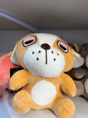 Sleepy Puppy Plush Toy - Tan and White Dog with Big Drooping Eyes - Ultra-Soft Stuffed Animal