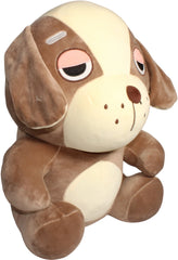 Sleepy Puppy Plush Toy - Tan and White Dog with Big Drooping Eyes - Ultra-Soft Stuffed Animal