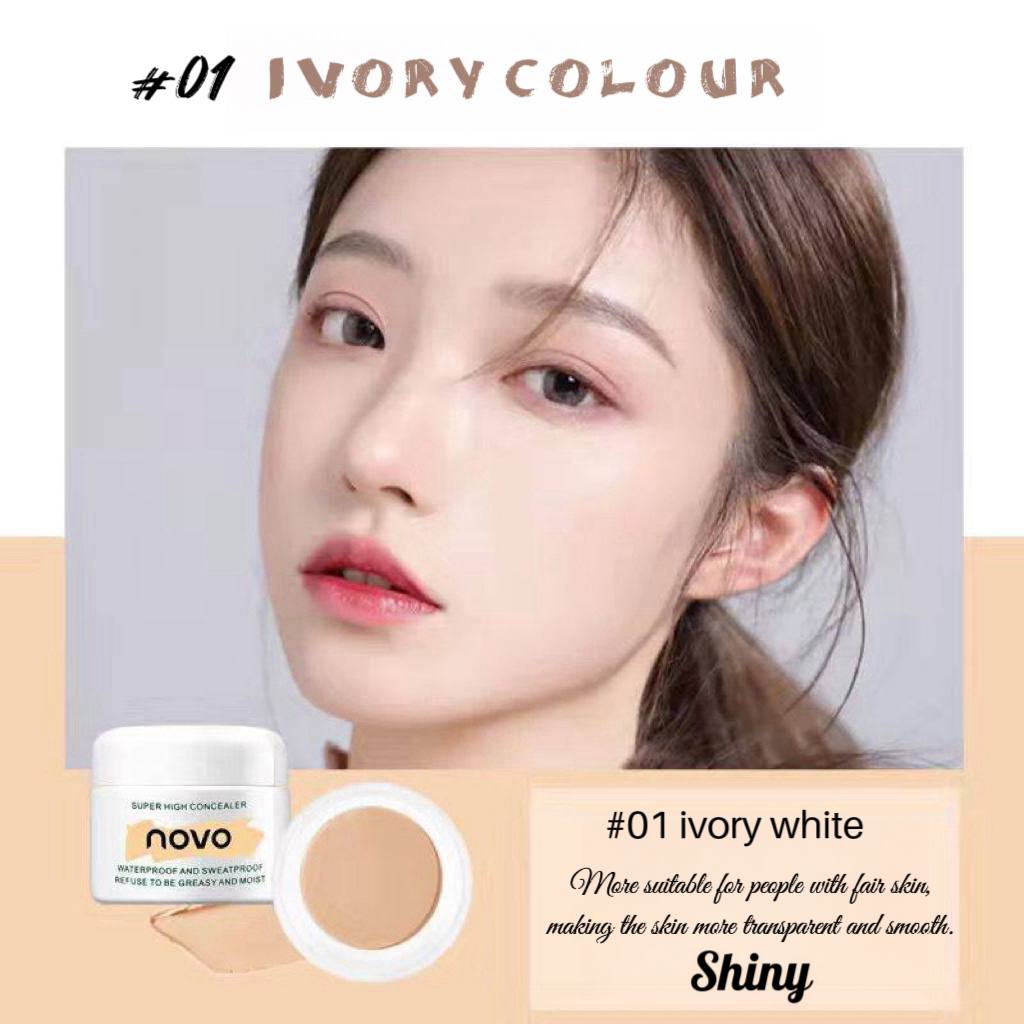 Novo’s Concealer Cream To Cover Spots Non Stick Powder Non Take Off Makeup Sweatproof Concealer Liquid Cover Acne Marks Cover Dark Circles