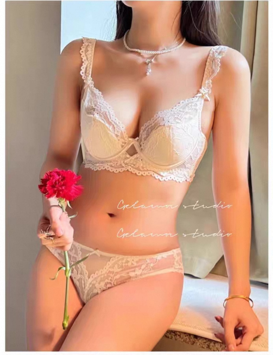 Plus Size Ultra-Thin Lace Minimizing Bra Set – Sexy French Style Lingerie