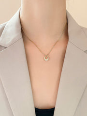 Minimal Geometric Collarbone Necklace for Women, Light Luxury Design Chain