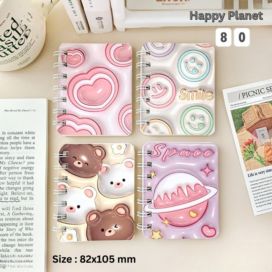 A7 cartoon mini notebook portable pocket coil notebook