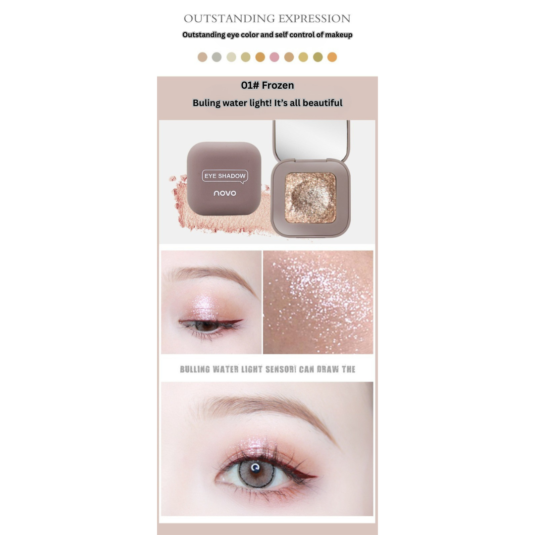 NOVO keyboard fingertip cool eye shadow matte high flash mashed potato texture eye shadow palette