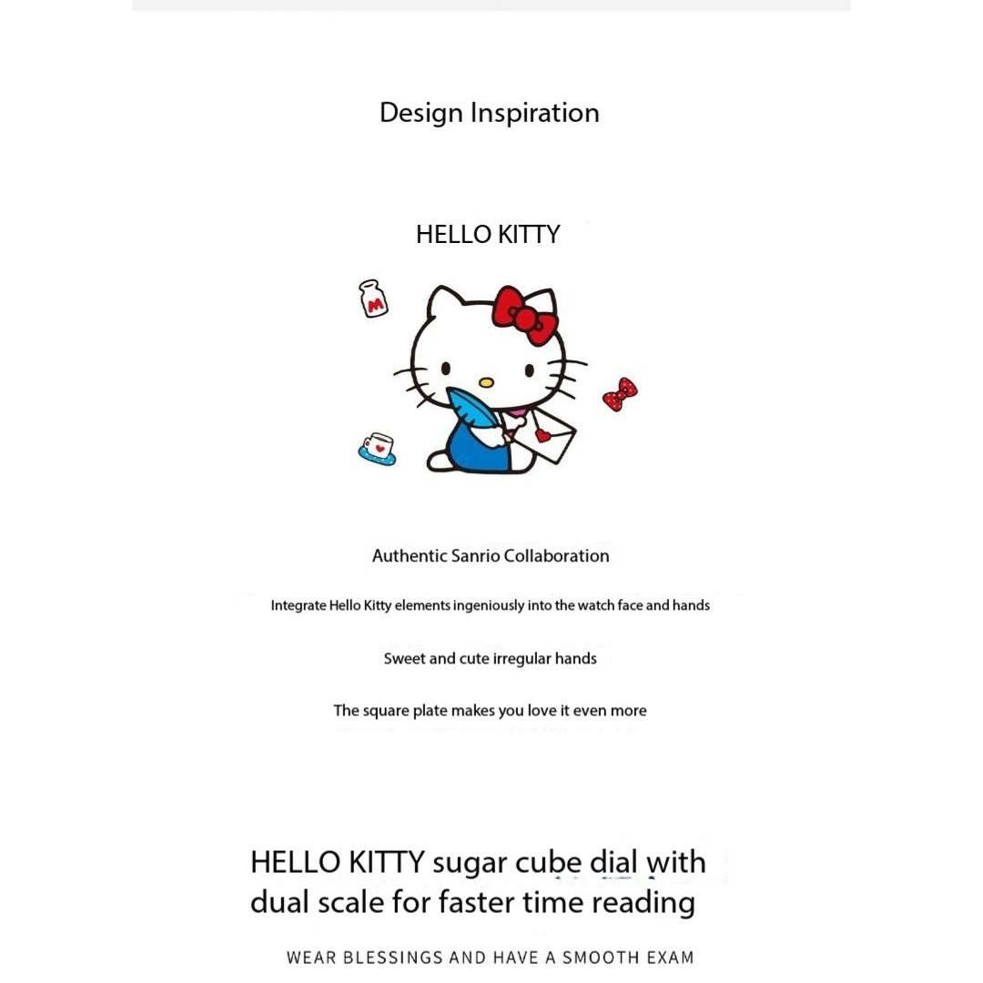 Hello Kitty Women's Quartz Watch – Retro Small Dial, Light Luxury Quartz Timepiece