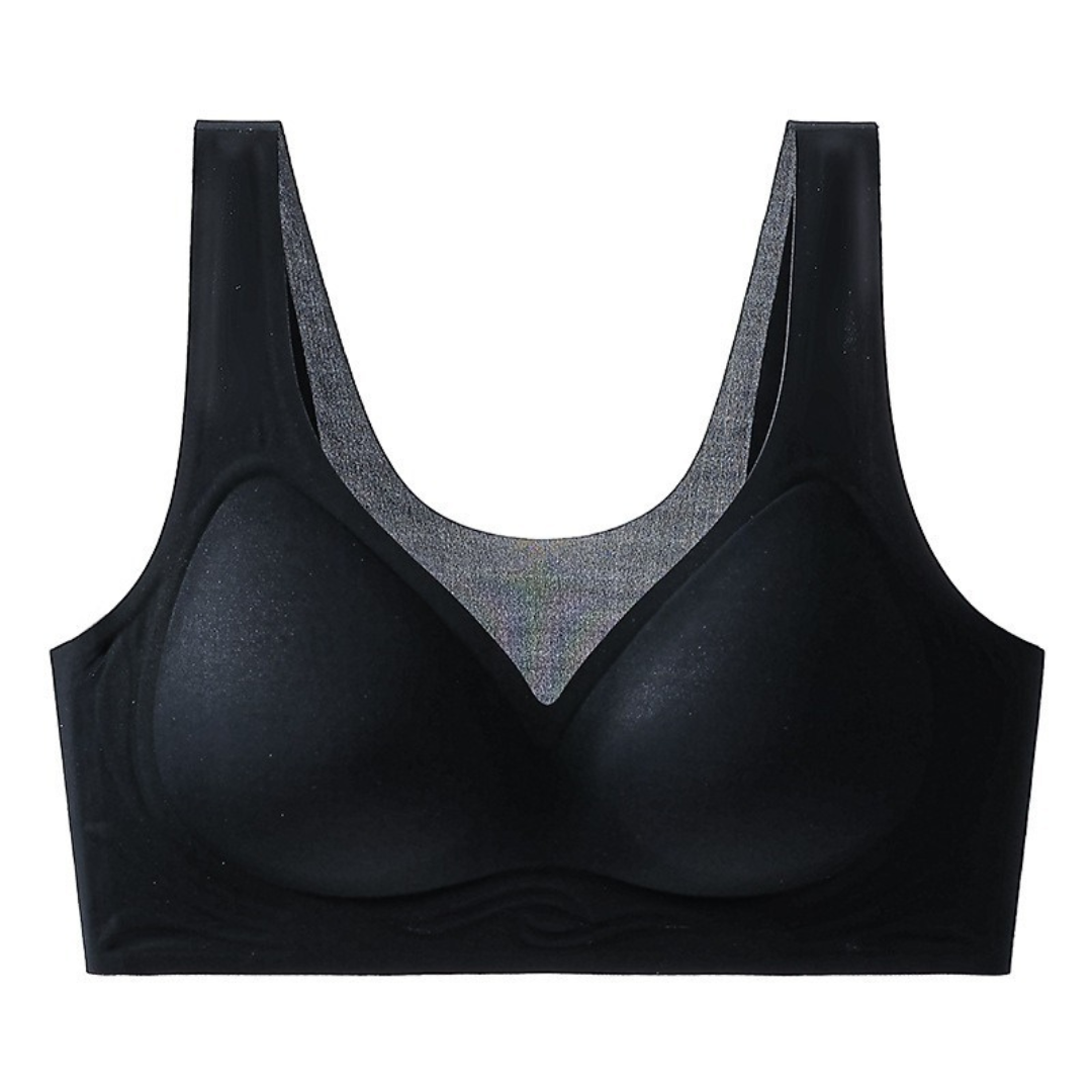 Ultra-Thin Seamless Bra for Women – Breathable Ice-Silk, Sweat-Absorbing, Gathered Support