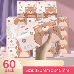 Douyin Trendy Large Flower Tissue Box (Full Box) - Affordable Household Paper Towels, Napkins, Baby Face Wipes, Toilet Paper Set