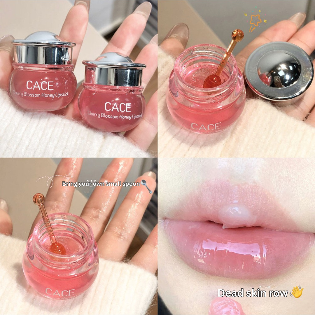 CACE Sakura Honey Lip Balm – Moisturizing Lip Care for Dry Lips