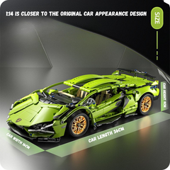 1:14 Lamborghini RC Sports Car Building Blocks – Educational Toy for Boys