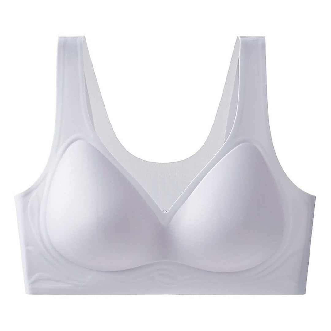 Ultra-Thin Seamless Bra for Women – Breathable Ice-Silk, Sweat-Absorbing, Gathered Support