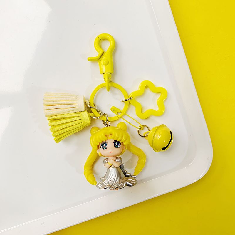 Cute Sailor Moon Keychain – Korean INS Style Girly Car Keychain for Couples