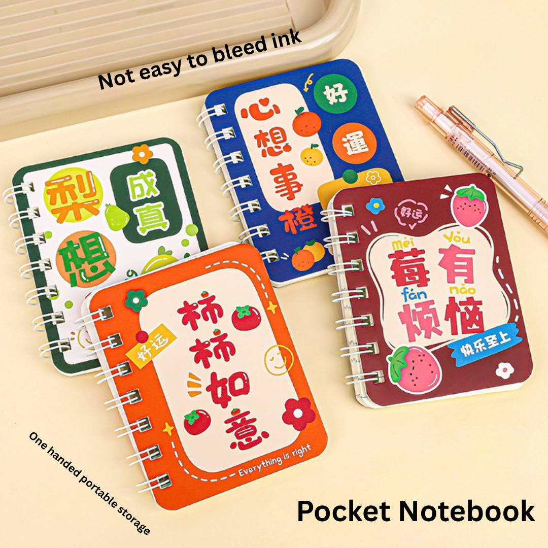 A7 cartoon mini notebook portable pocket coil notebook