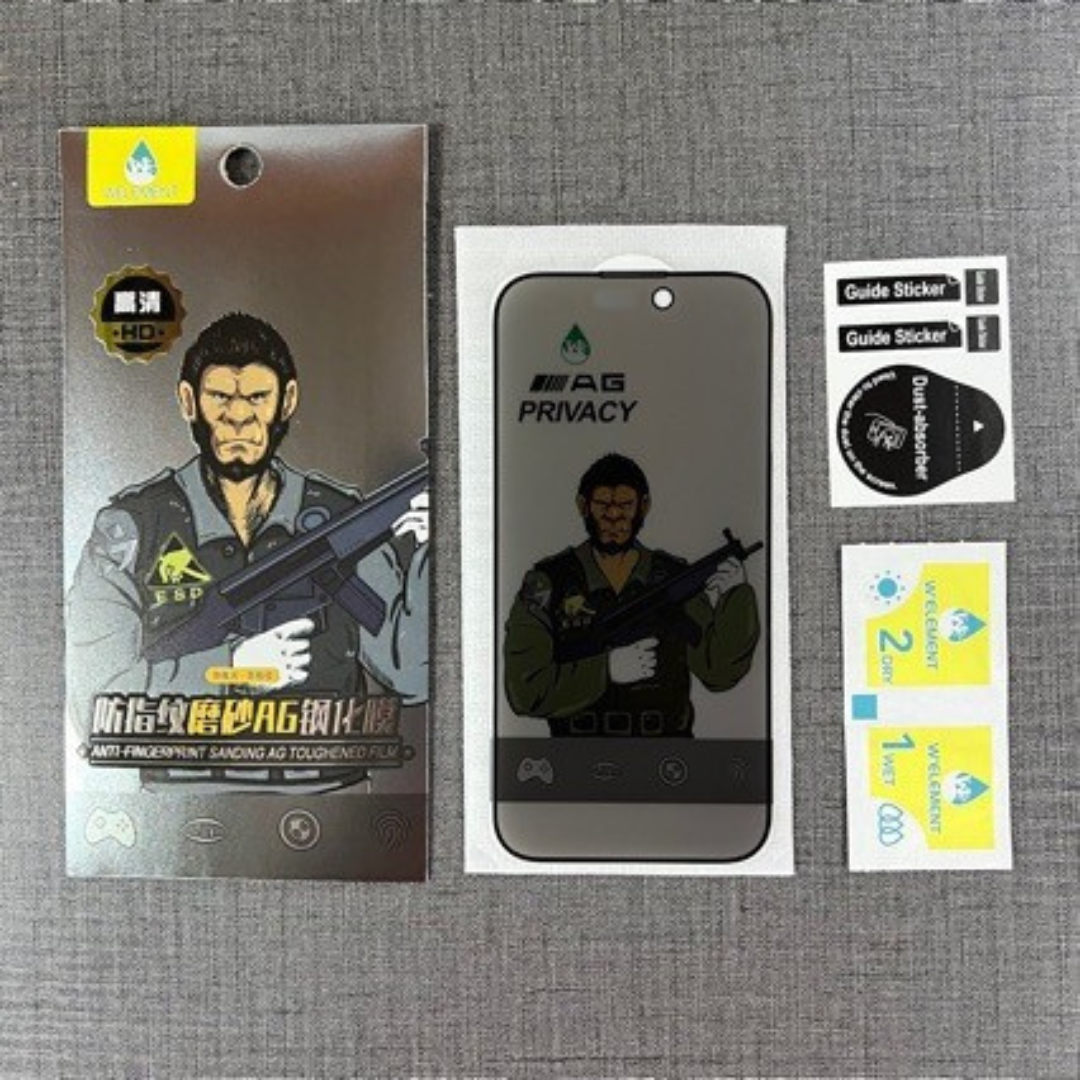 Gorilla Tempered Glass Screen Protector – Matte, Anti-Peep, Anti-Fingerprint, Full Coverage