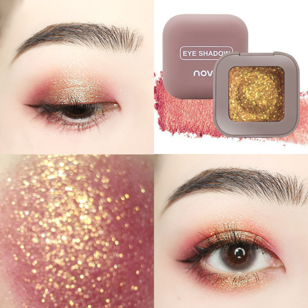 NOVO keyboard fingertip cool eye shadow matte high flash mashed potato texture eye shadow palette