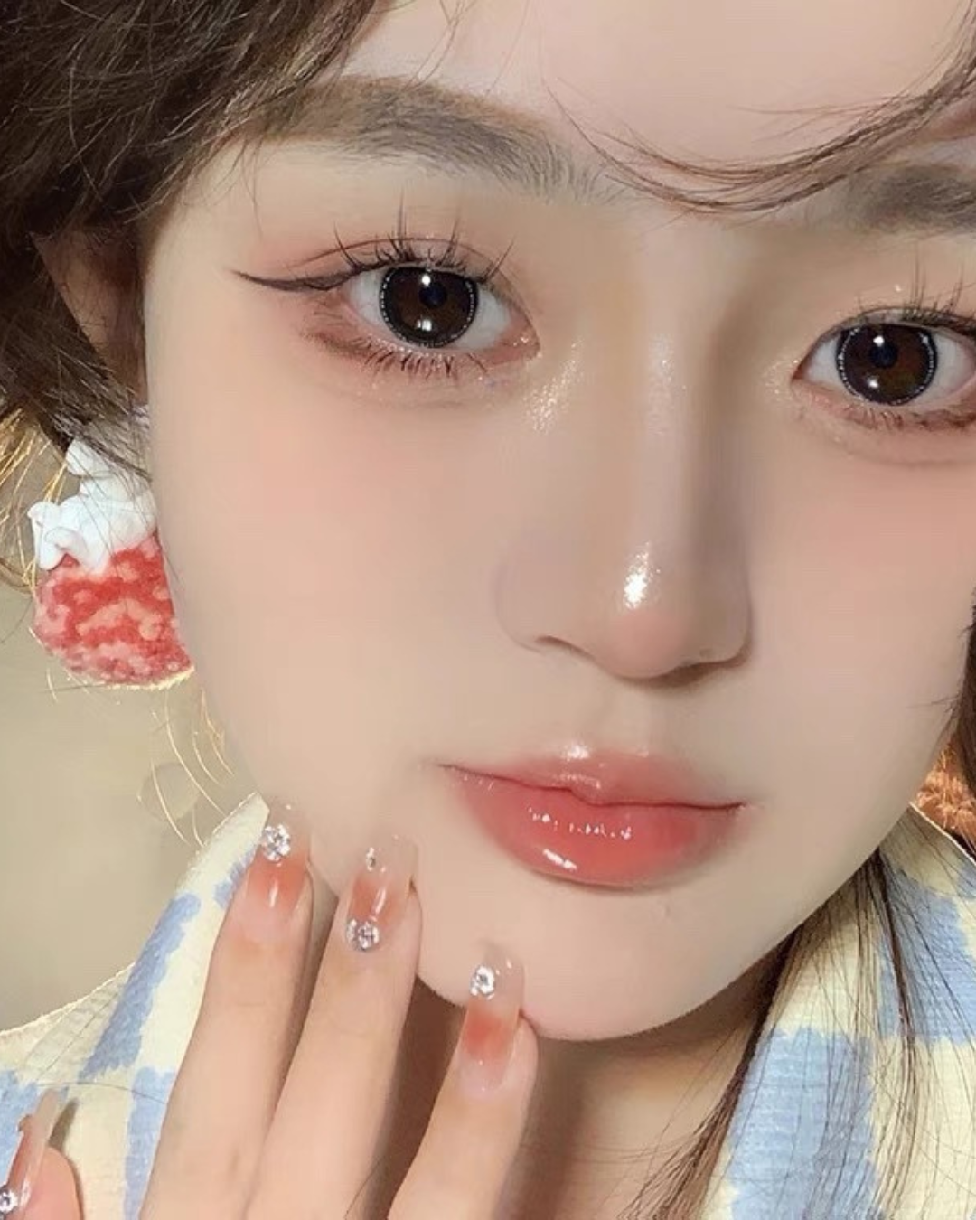 Natural False Eyelashes – A07 Transparent Band Anime Barbie Demon Style