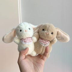 Cute Bunny Plush Keychain - Cartoon Couple Backpack Charm for Girls