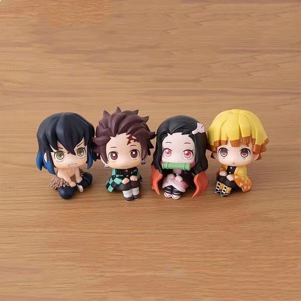 Demon Slayer  Figurines - Tanjiro, Nezuko, Zenitsu & Rengoku Collectibles
