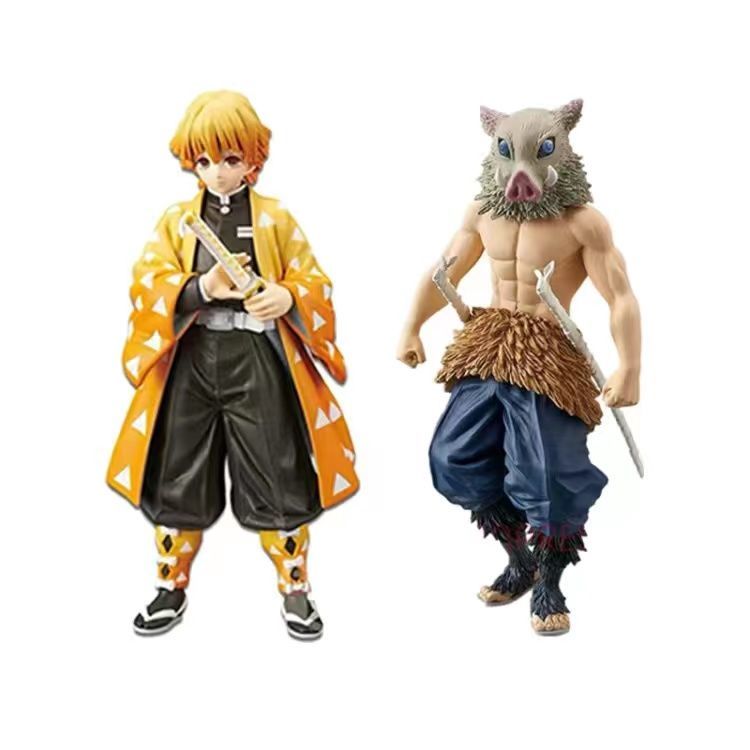 Demon Slayer Collectible Figurines - Tanjiro, Nezuko, Zenitsu & Hashira Models