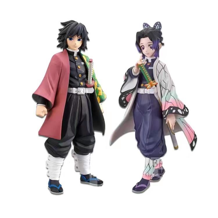 Demon Slayer Collectible Figurines - Tanjiro, Nezuko, Zenitsu & Hashira Models