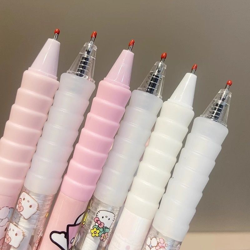 Limited Edition KT Cat Cloud Grip 0.5mm Fast-Drying Gel Pen – Smooth Writing, Aesthetic Push Button Pen for Students