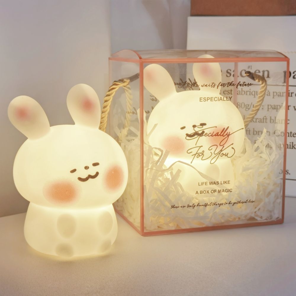 Rabbit Night Light – Cute Bedside Lamp for Girls' Rooms & Gifts