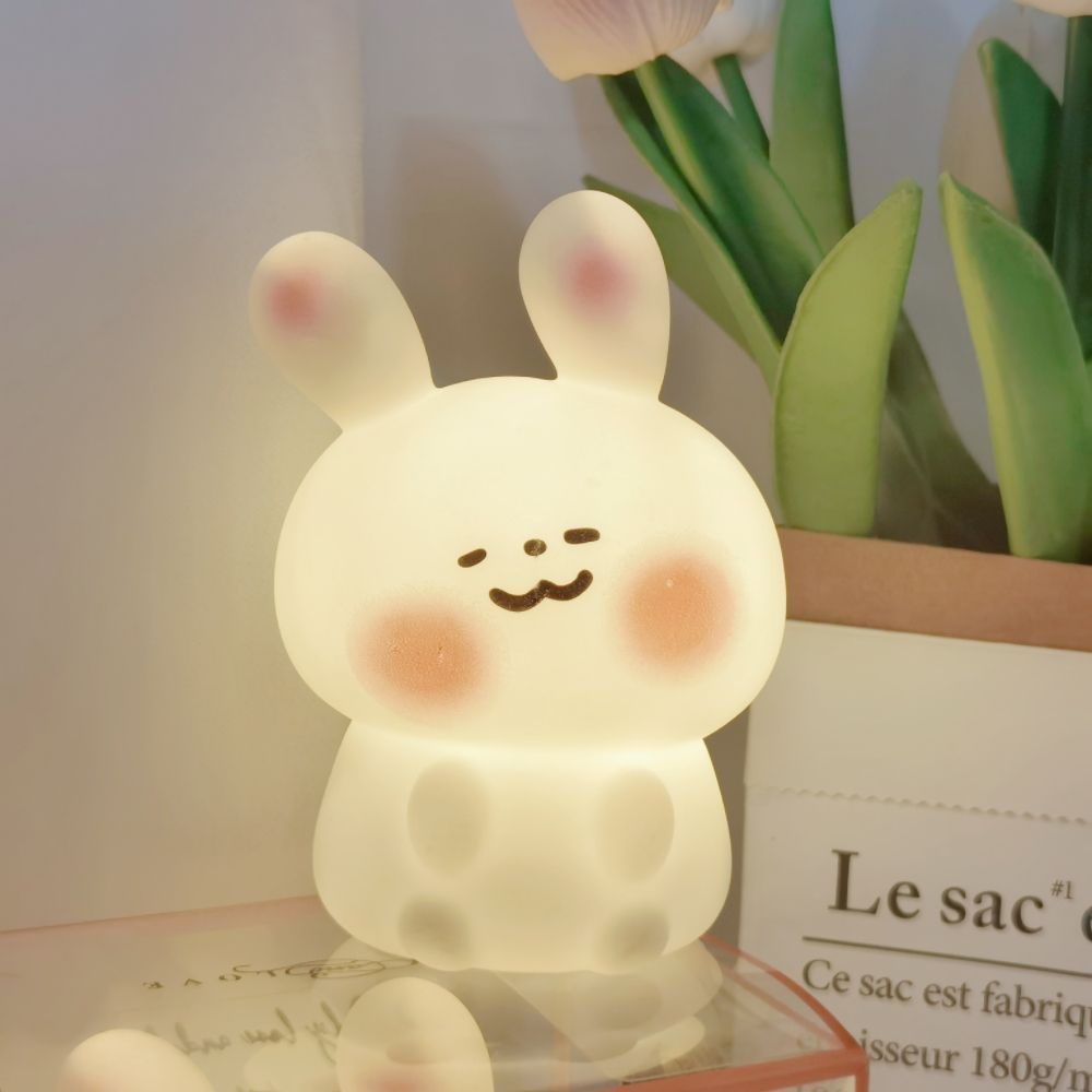 Rabbit Night Light – Cute Bedside Lamp for Girls' Rooms & Gifts