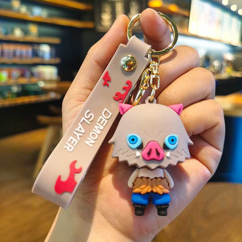 Demon Slayer Keychain – Cute Cartoon Key Ring & Bag Charm