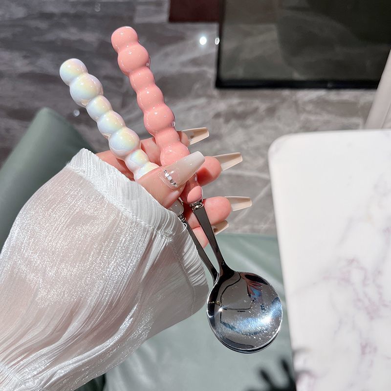 Pearl Stainless Steel Spoons – Set of 2 Stylish Western Soup Spoons