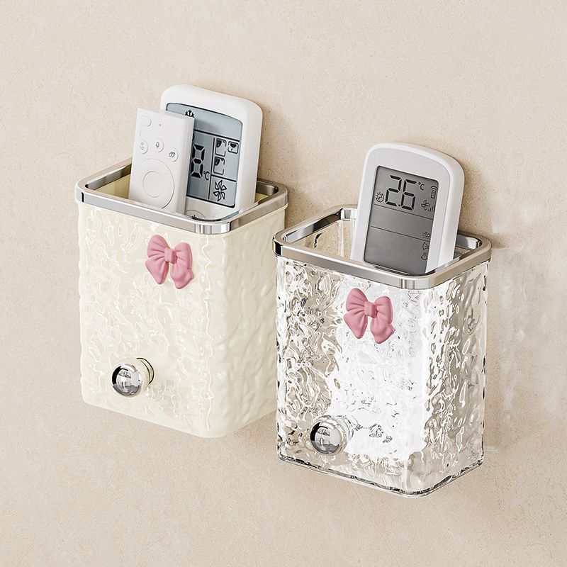 Wall-Mounted Bathroom Organizer - Comb, Toothpaste & Razor Storage