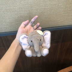 Adorable Big-Eared Elephant Plush Keychain – Cute Cartoon Bag Charm & Gift