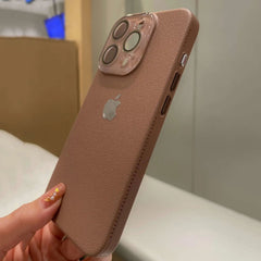 Litchi Leather Texture iPhone Case – Premium & Shockproof