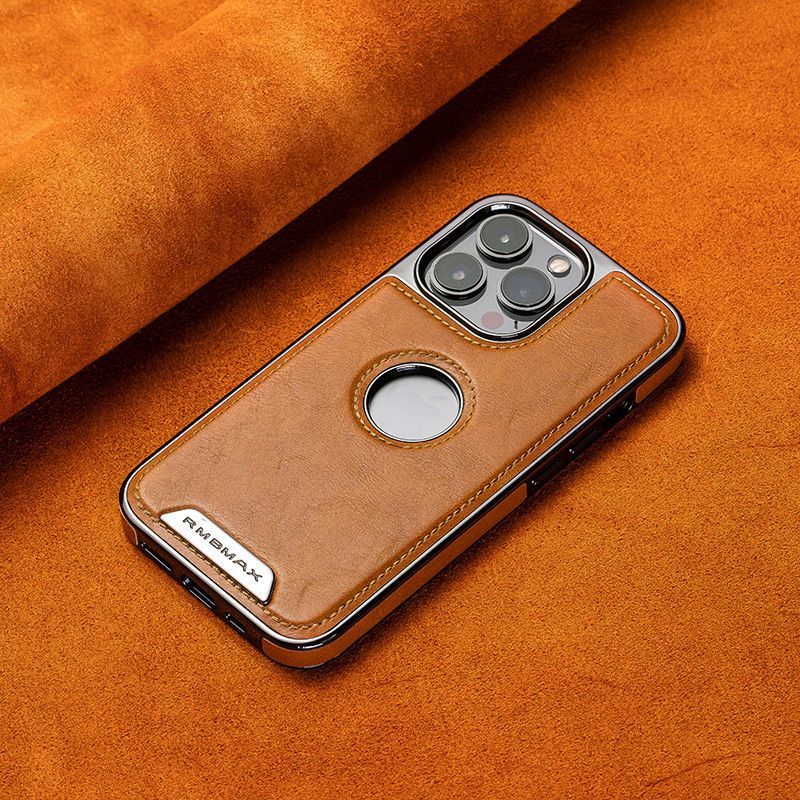 Premium Leather Texture MagSafe iPhone Case – Shockproof for iPhone