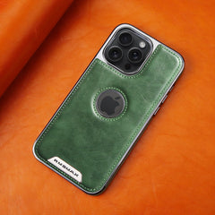 Premium Leather Texture MagSafe iPhone Case – Shockproof for iPhone