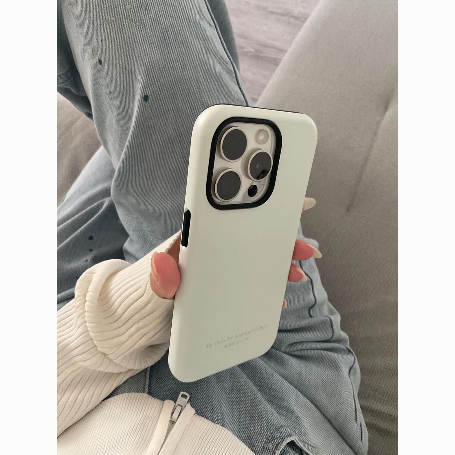 Korean INS Dual-Layer iPhone Case – Minimalist case for iPhone