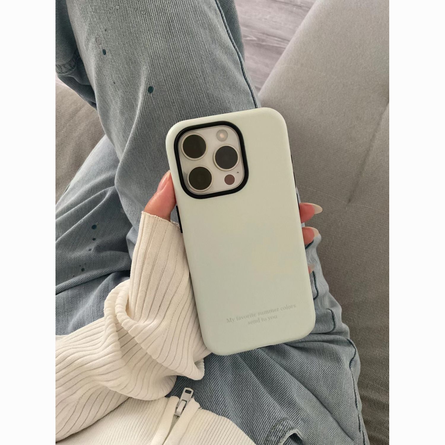 Korean INS Dual-Layer iPhone Case – Minimalist case for iPhone